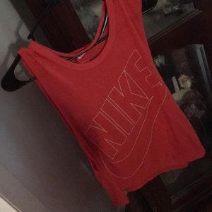 Nike Red Tank top/muscle tee